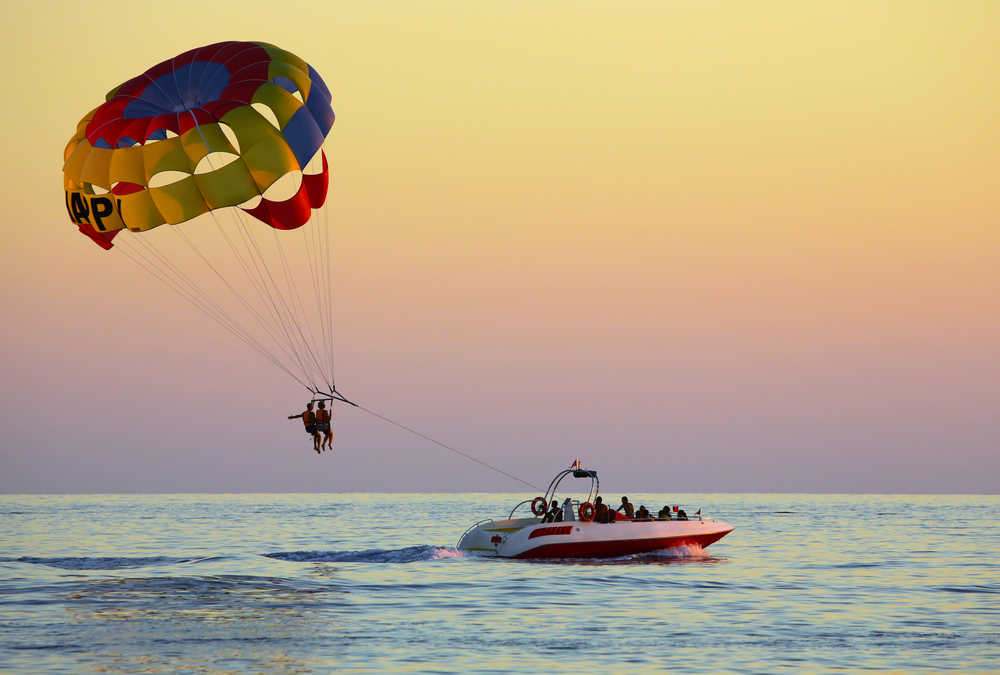 Parasailing over Myrtle Beach
